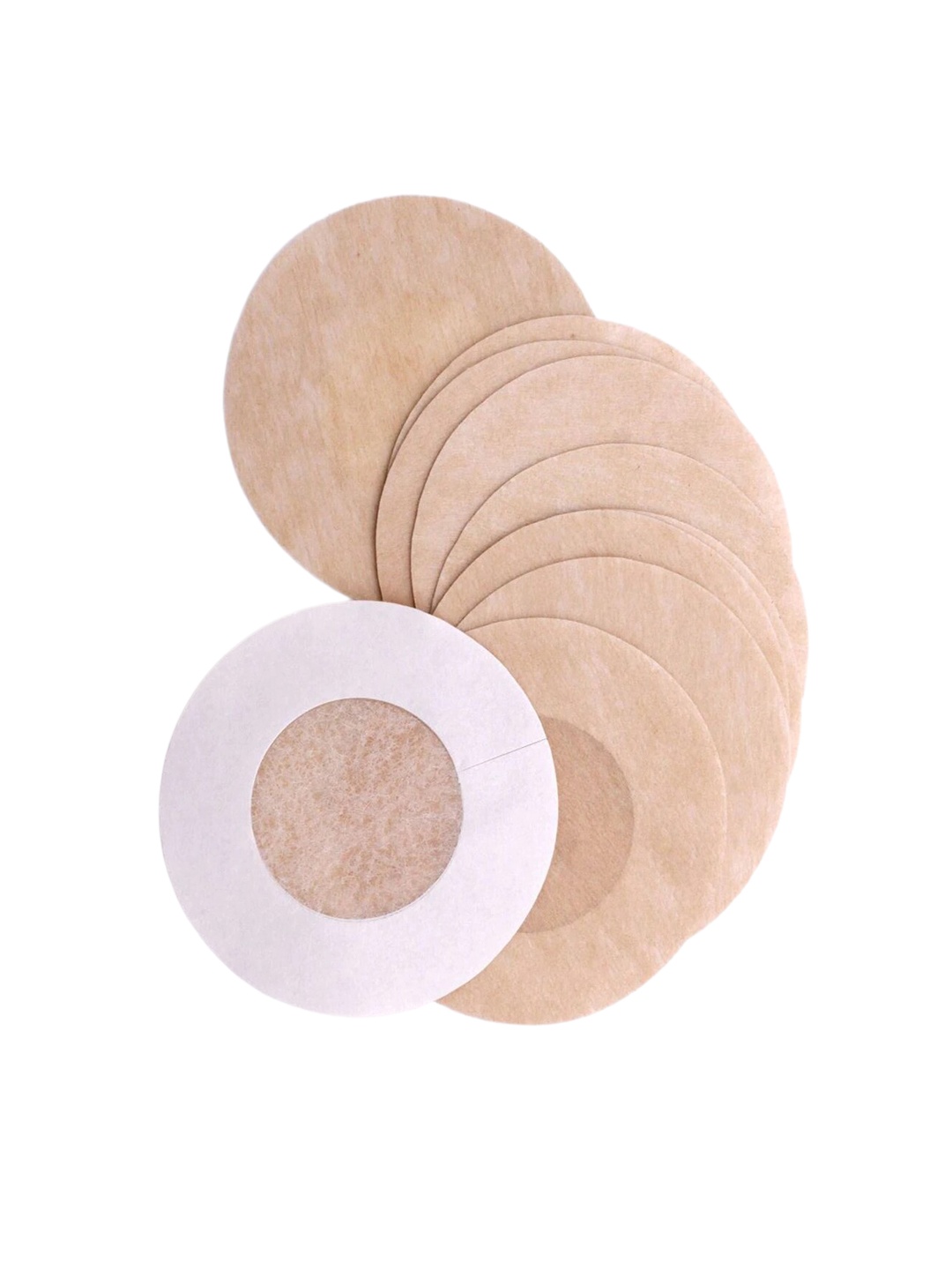 

FashionRack Pack Of 10 Pure Cotton Stick-On Nipple Pasties, Nude