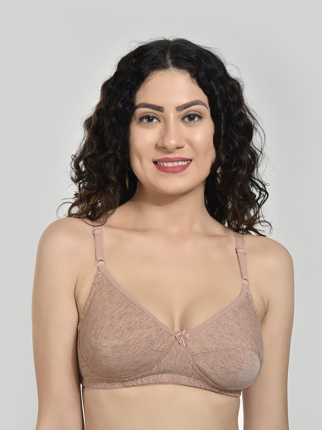

Innocence Abstract Medium Coverage Bra With All Day Comfort, Nude