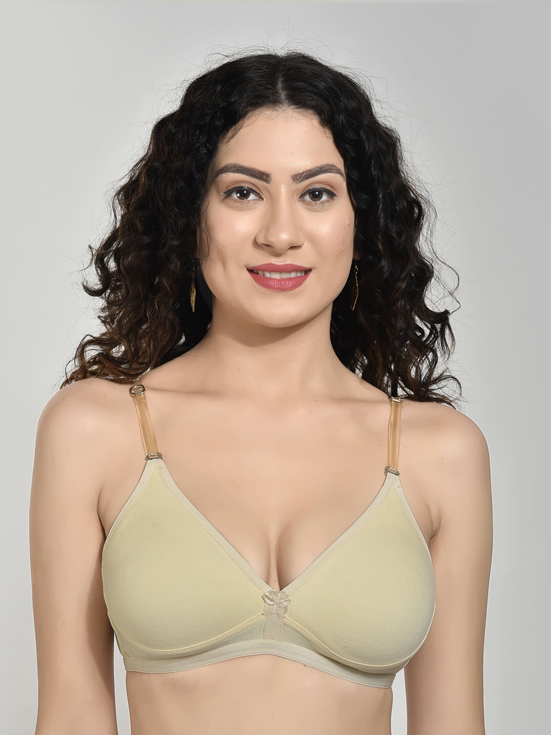 

Innocence Medium Coverage Non Padded Every Day Bra All Day Comfort, Beige