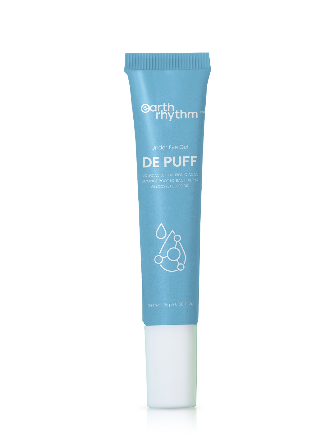 

Earth Rhythm De Puff Under Eye Gel with Roller - 15 g, Blue