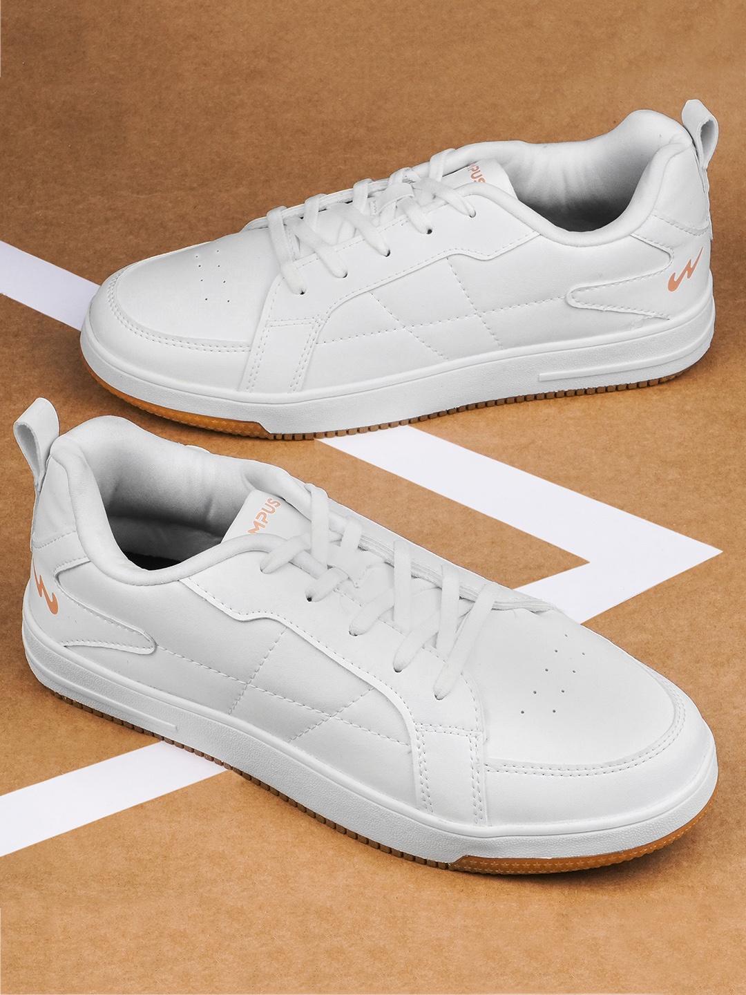 

Campus Men Perforated Comfort Insole Sneakers, White