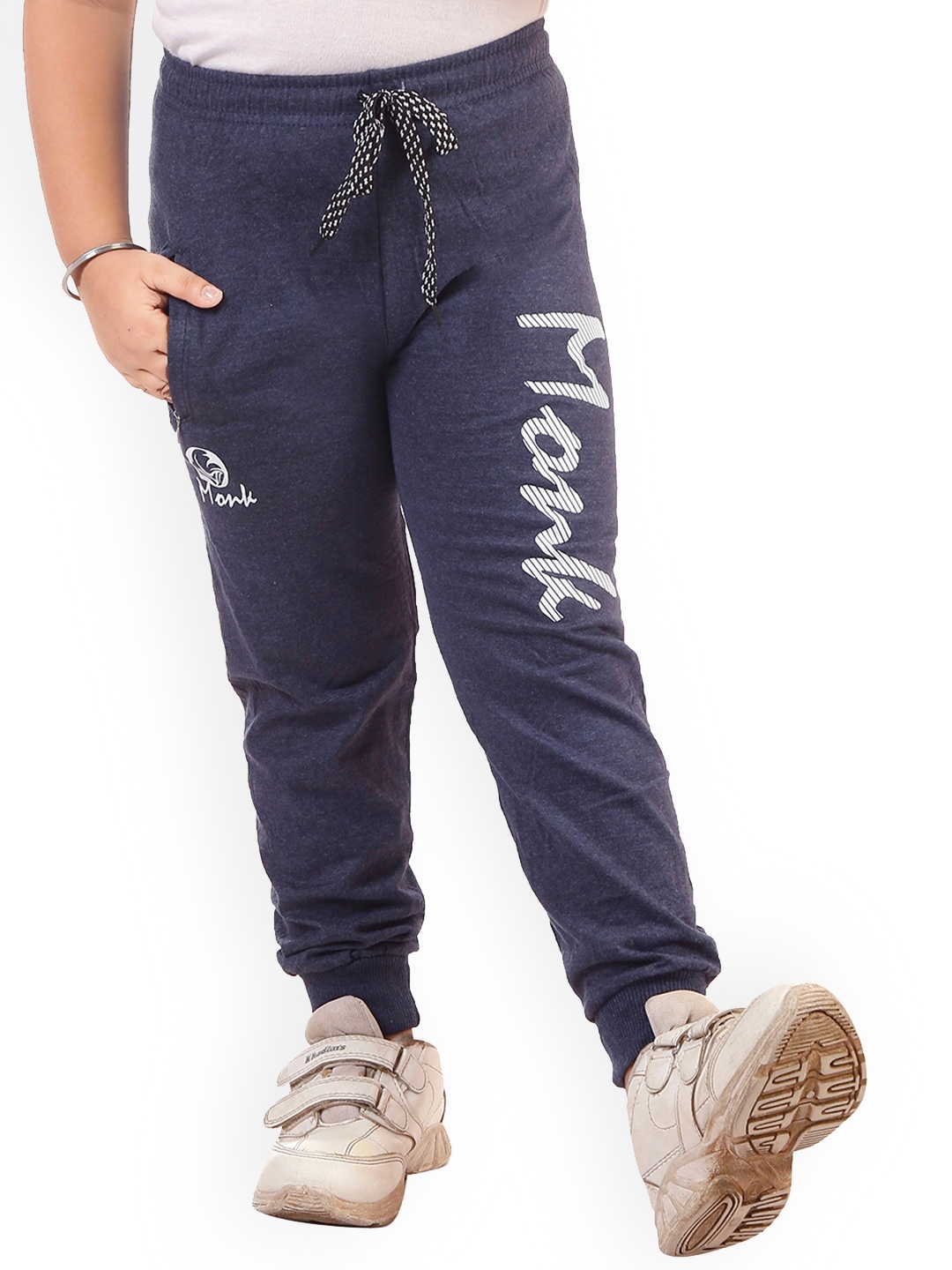 

CELEBRITY CLUB Girls Blue Printed Joggers Trousers