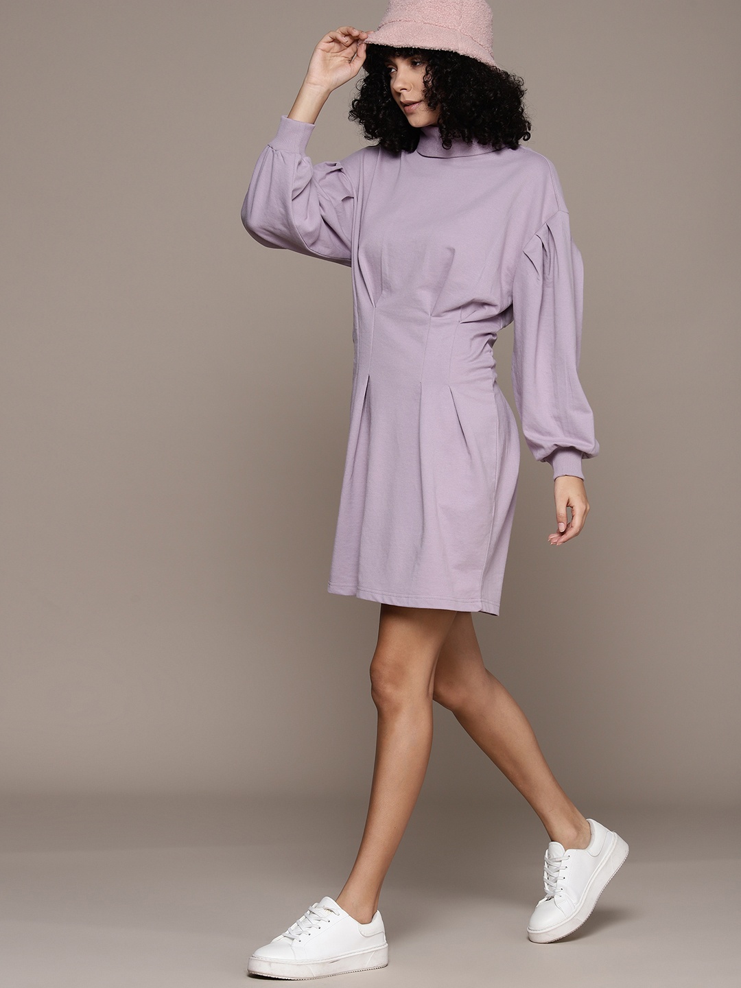 

The Roadster Lifestyle Co. Pleated Jumper Dress, Lavender