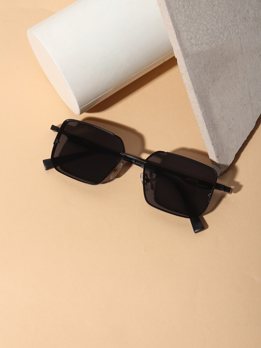 

Roadster Men UV Protected Rectangle Sunglass, Black
