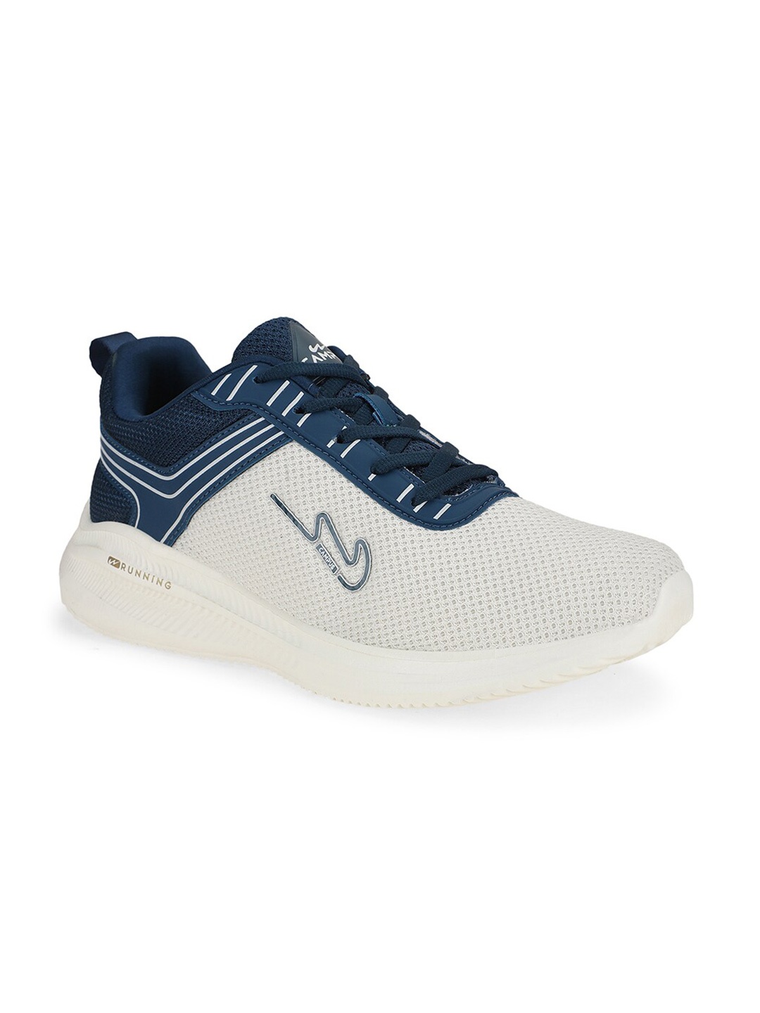 

Campus Men Lace-Up Running Shoes, Off white