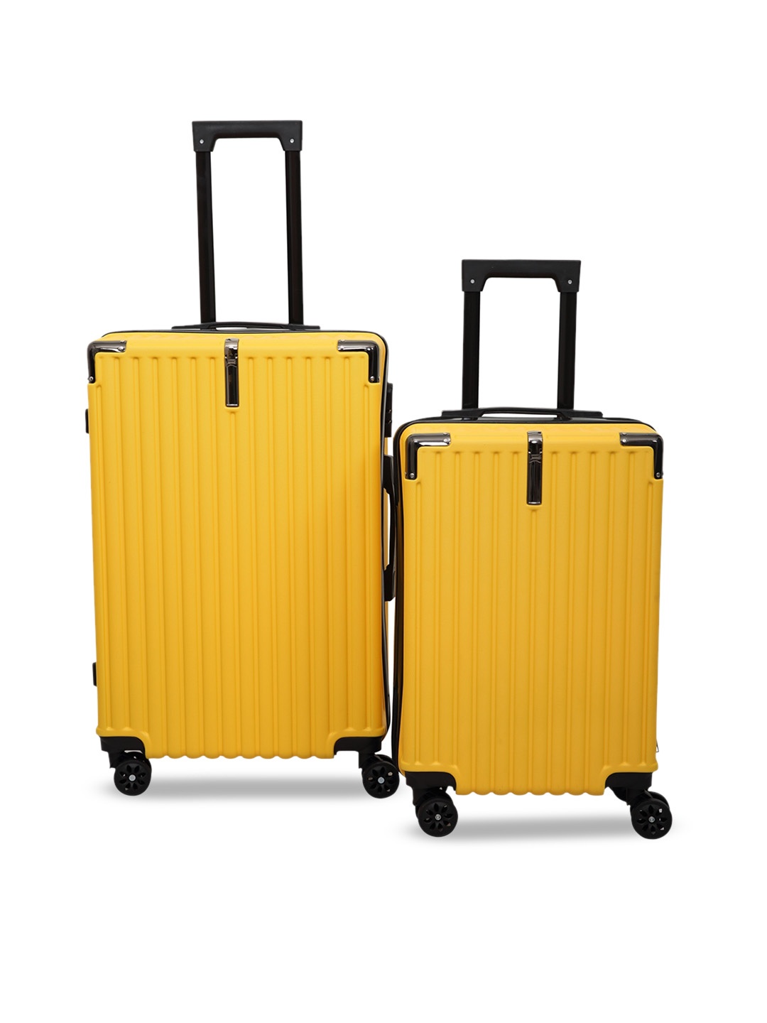 

Polo Class Set Of 2 Textured Hard-Sided Trolley Bag, Yellow