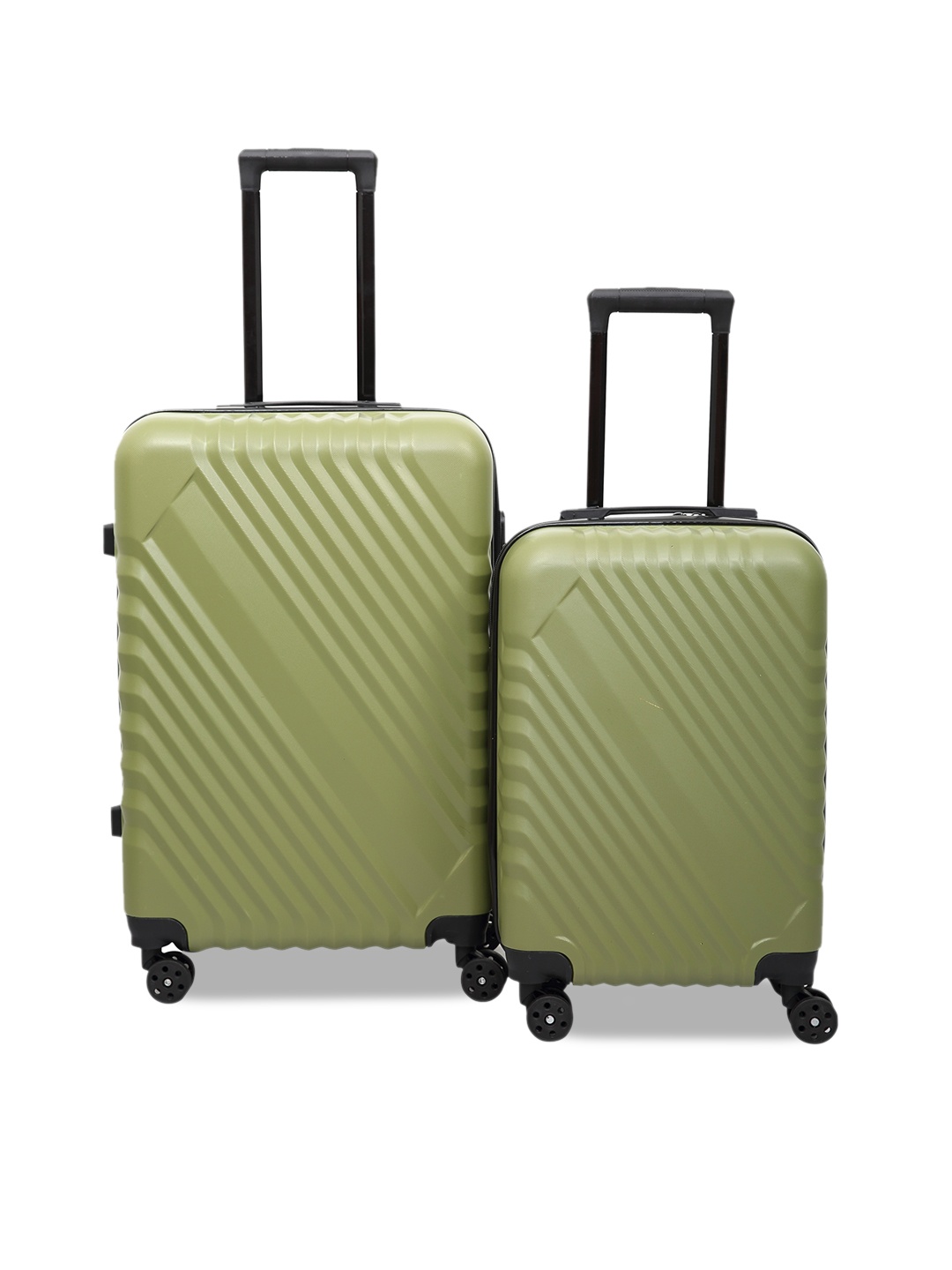 

Polo Class Set Of 2 Textured Hard-Sided Trolley Bag, Green