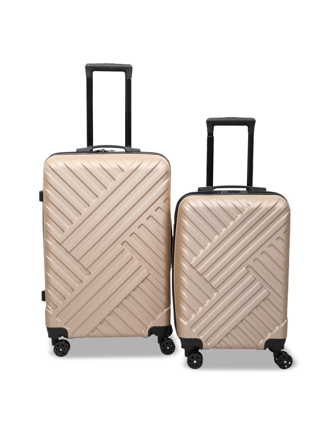 

Polo Class Set Of 2 Textured Hard-Sided Trolley Bag, Beige