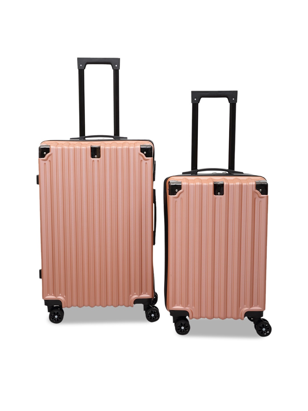 

Polo Class Set Of 2 Textured Hard-Sided Trolley Bag, Brown