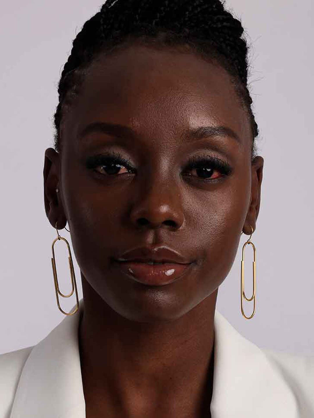 

PALMONAS Gold-Plated Drop Earrings