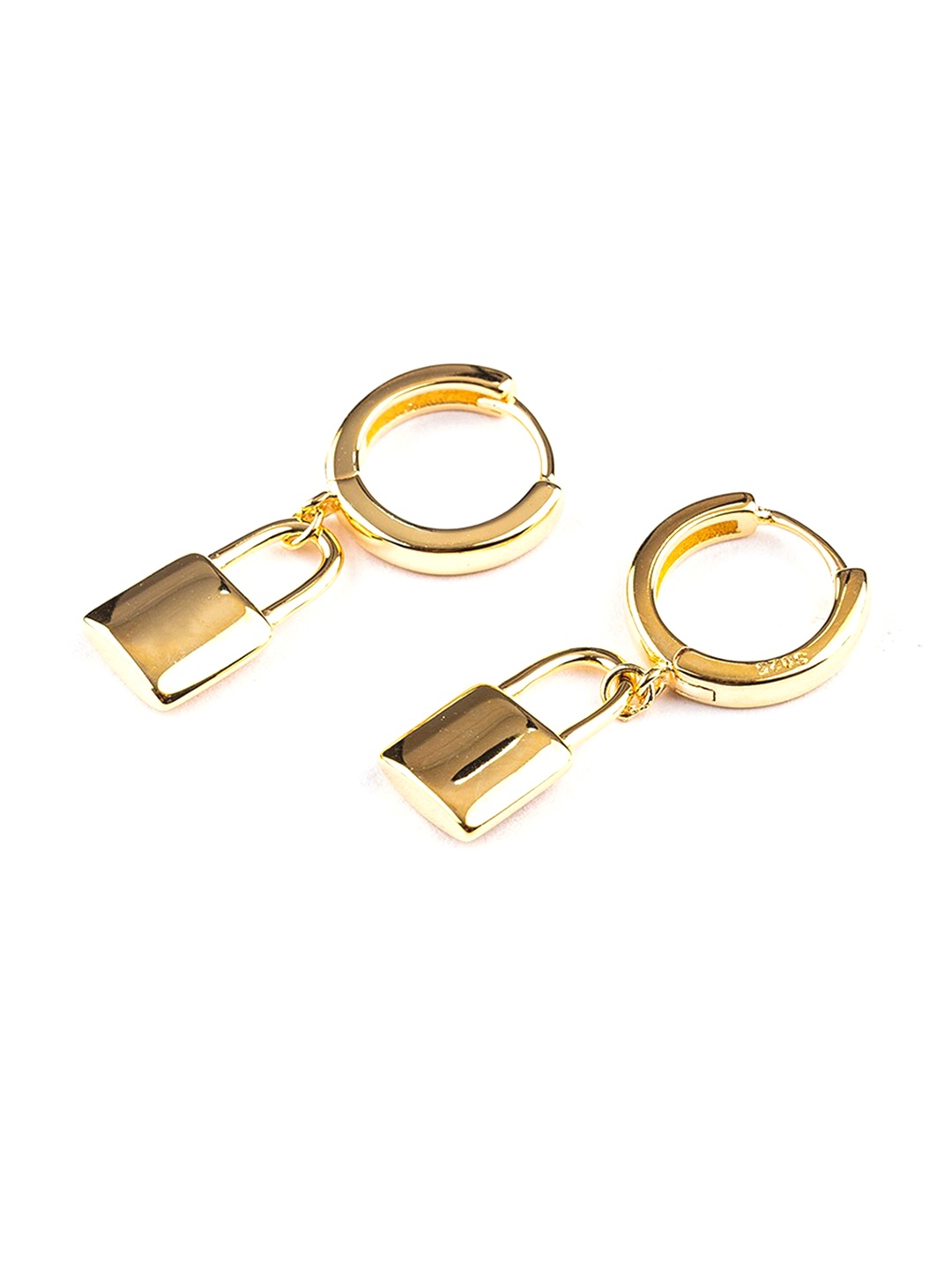 

PALMONAS 18KT Gold-Plated Circular Hoop Earrings