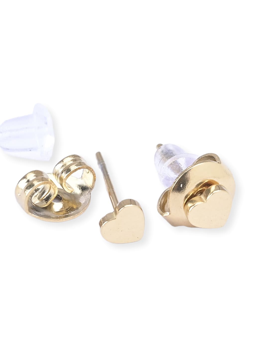 

PALMONAS 18KT Gold-Plated Heart Shaped Studs Earrings