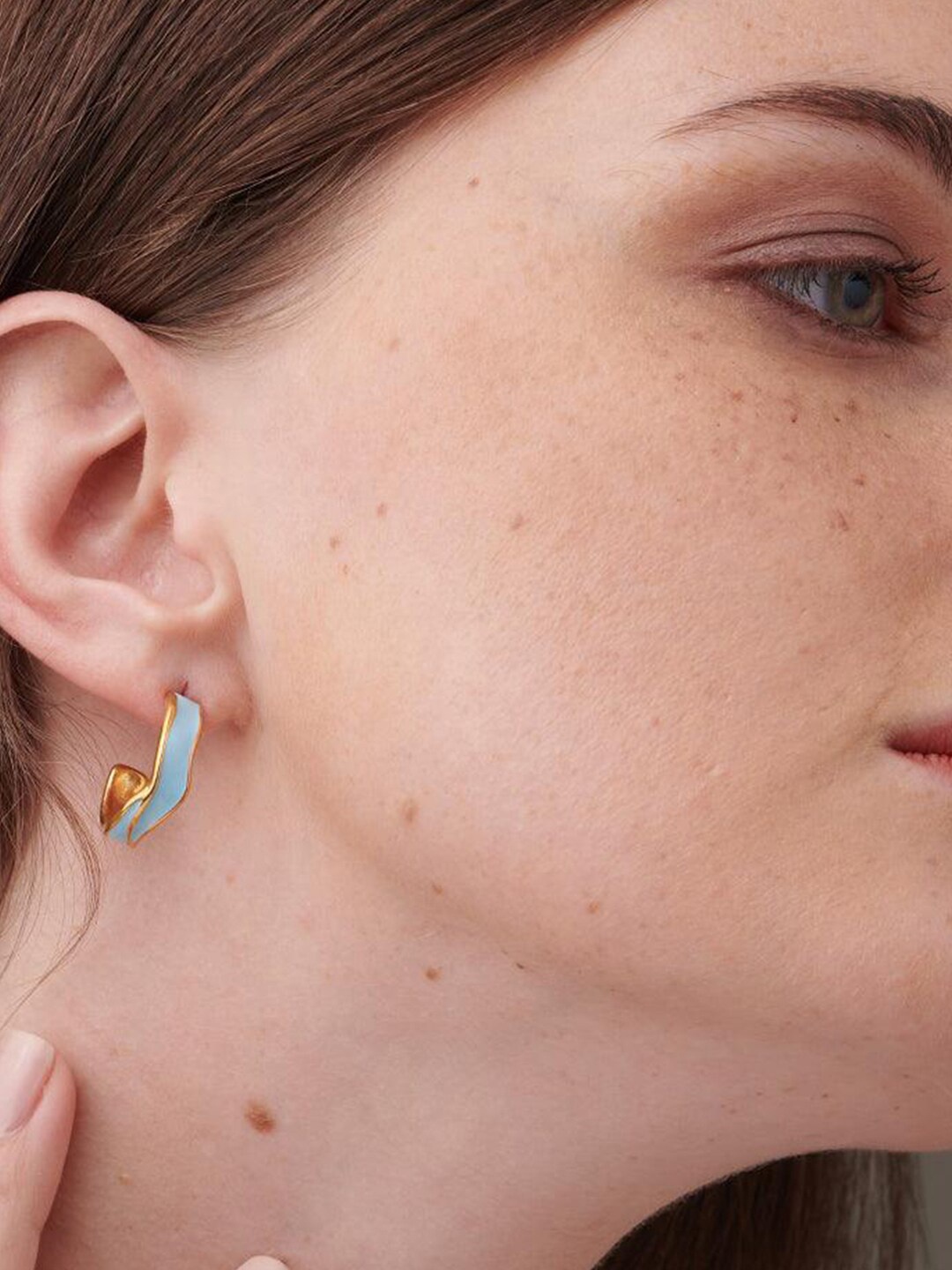 

PALMONAS 18k Gold Plated Drop Earrings
