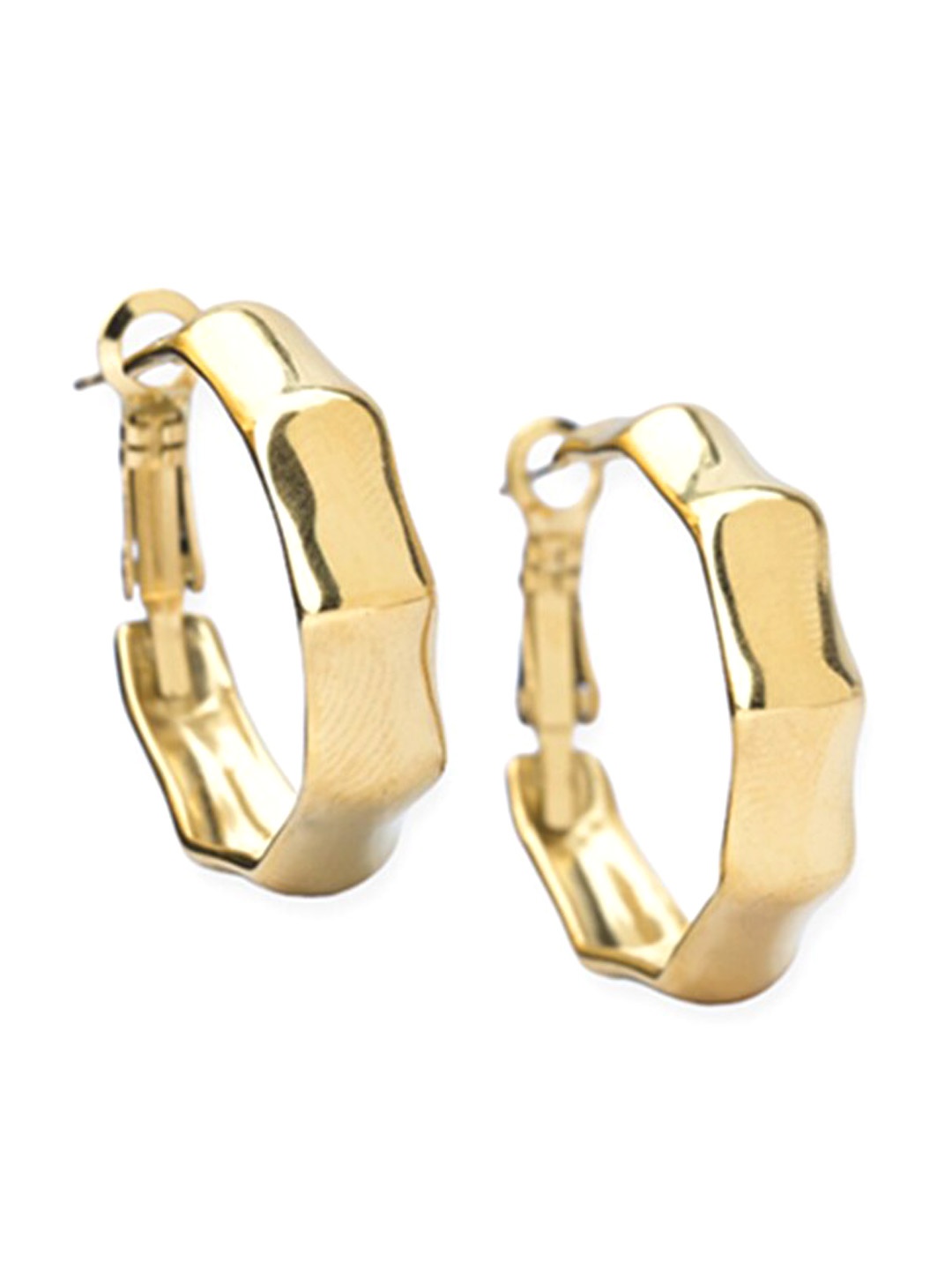 

PALMONAS 18k Gold Plated Contemporary Drop Earrings