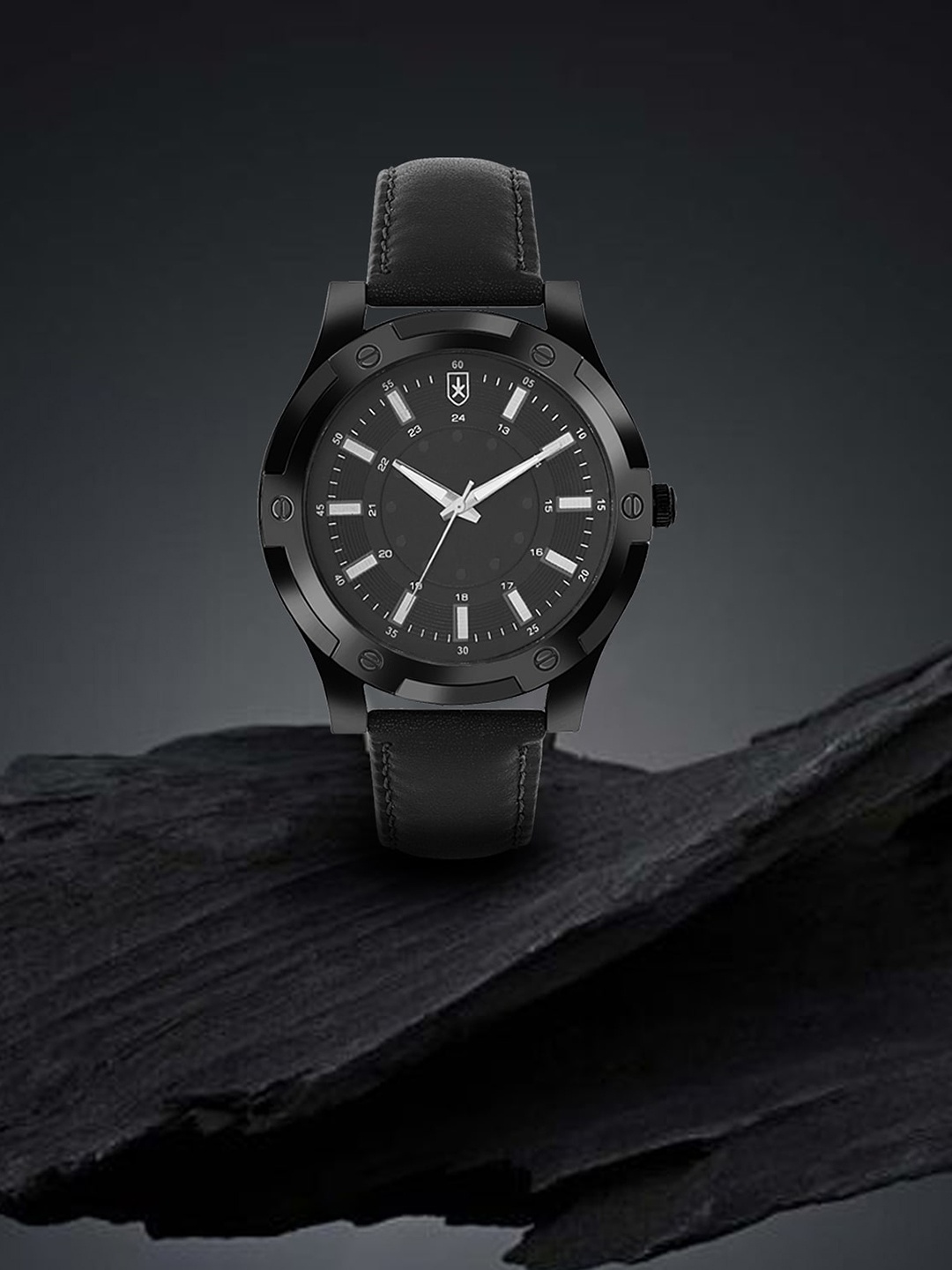 

Roadster Men Scratch Resistant Leather Strap Analogue Watch RDM001E, Black