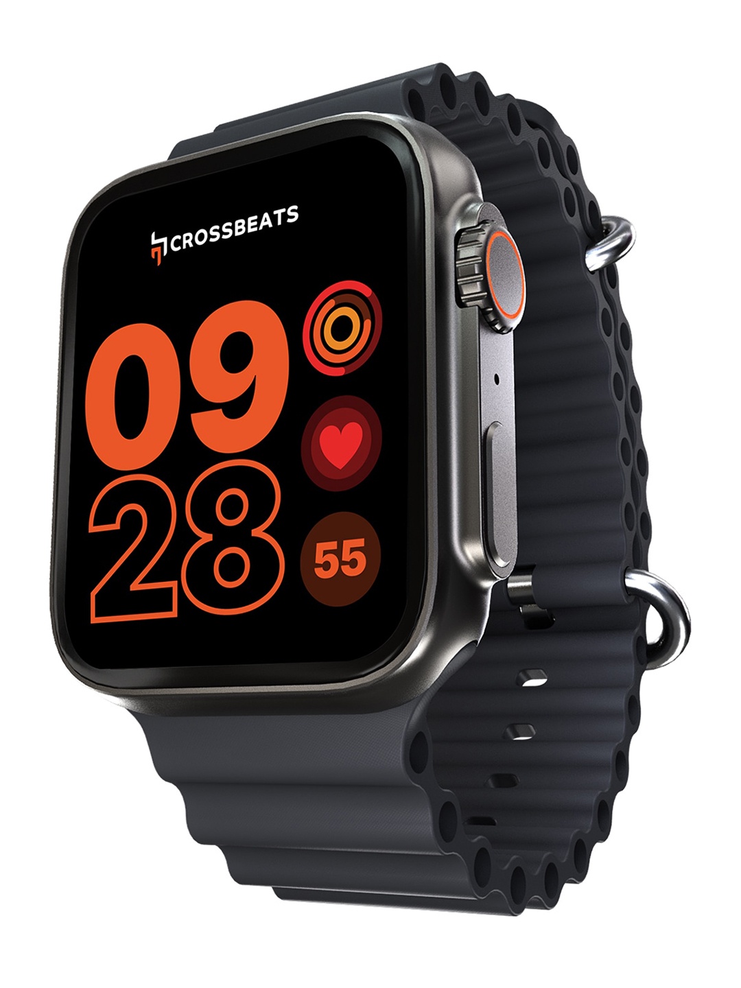 

CrossBeats Unisex CB Ignite Surge Bluetooth Calling Smart Watch, Black