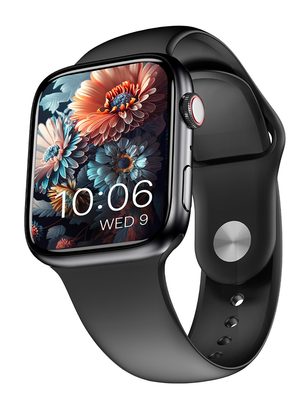 

CrossBeats Ignite Cube 1.9 Curved HD Display AI Voice Assistant Smartwatch, Black