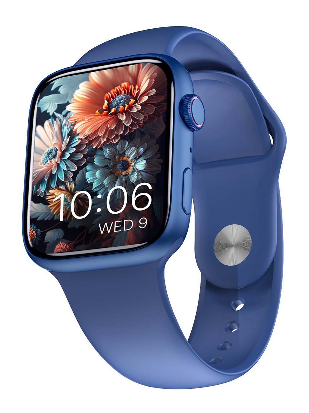

CrossBeats Ignite Cube 1.9 Curved HD Display AI Voice Assistant Smartwatch, Blue