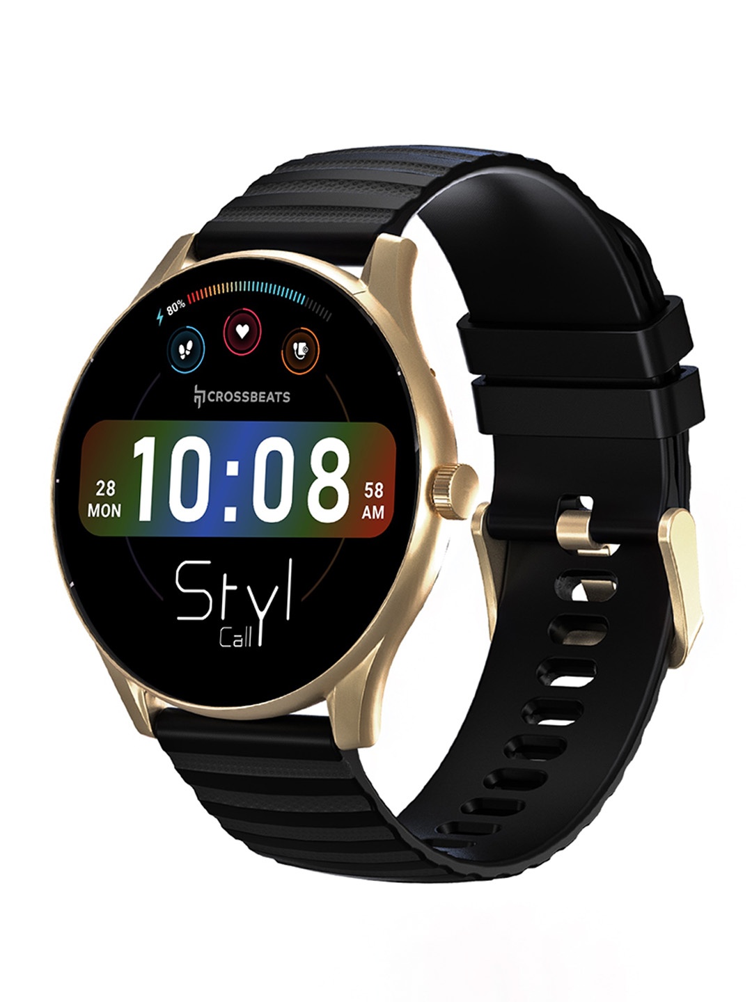 

CrossBeats CB-Orbit-Styl 1.4" HD Screen High Definition Calling Smart Watch, Gold