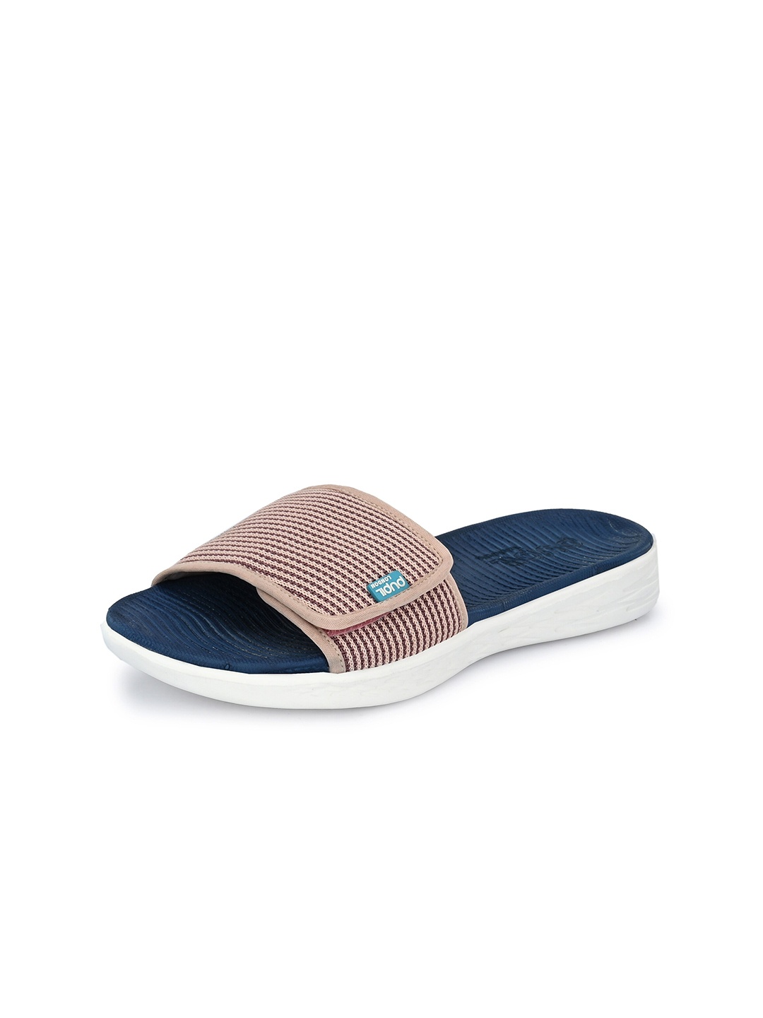 

Pupil London Women Striped Sliders, Pink