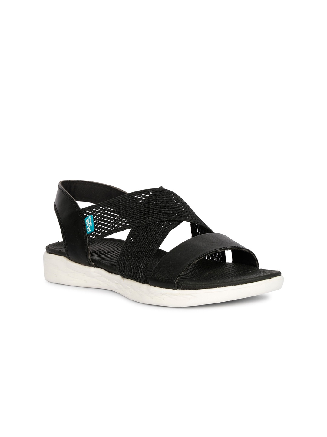 

Pupil London Women Textured Sports Sandals, Black