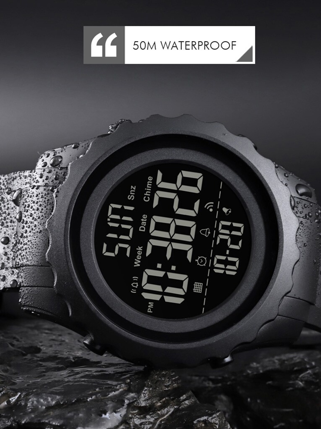 

Skmei Men Digital Multi Function Watch SKMEI1624BLKORG, Black