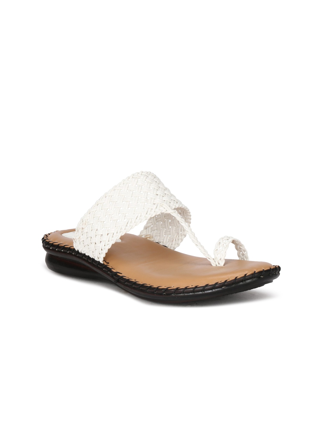 

Denill Braided One Toe Flats, White