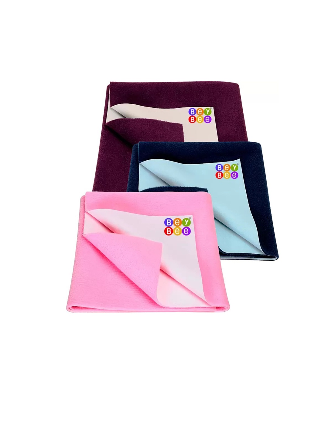 

BeyBee Kids Magenta & Pink 3 Pieces Breathable & Lightweight Mattress Protector