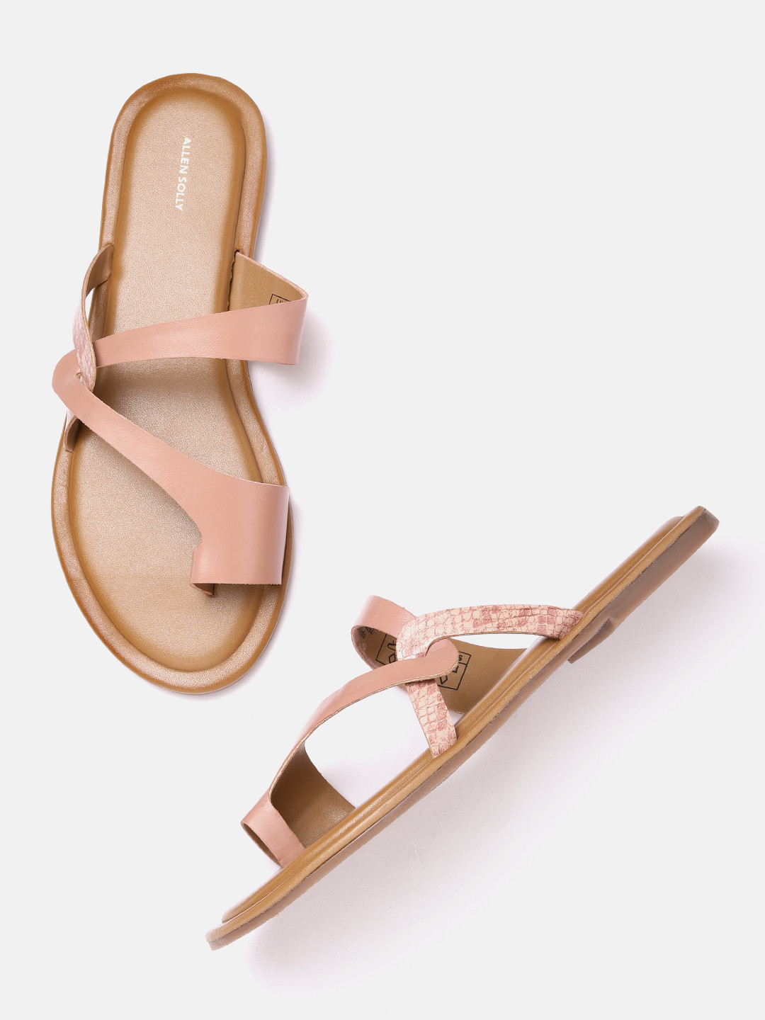 

Allen Solly Women Entwined Detail One Toe Flats, Rose