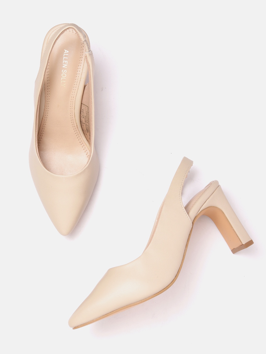 

Allen Solly Block Heel Pumps, Beige