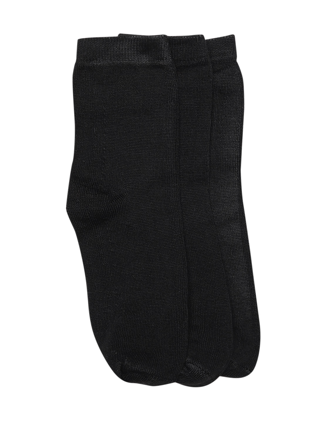 

VARUSHKA Pack of 3 Ankle Length Socks, Black