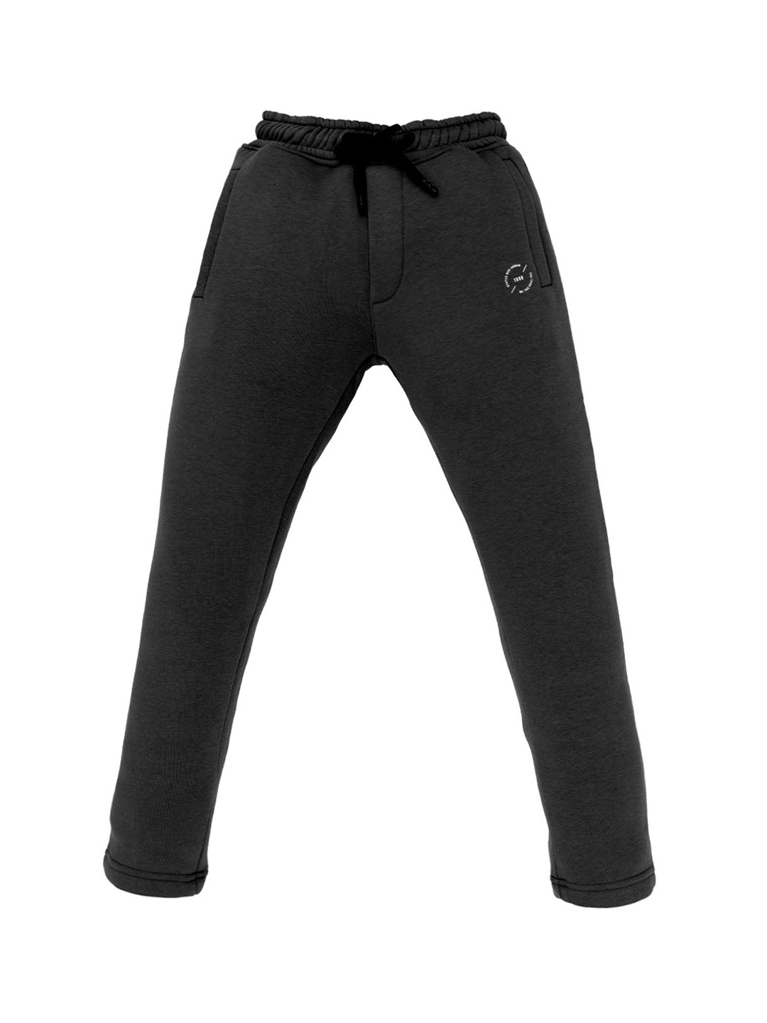 

Status Quo Boys Mid-Rise Regular Fit Track Pants, Black