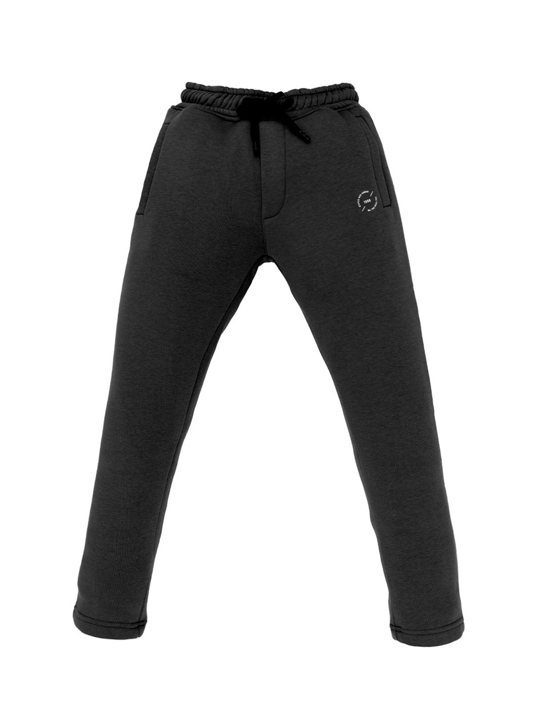 

Status Quo Boys Mid-Rise Regular Fit Track Pants, Black