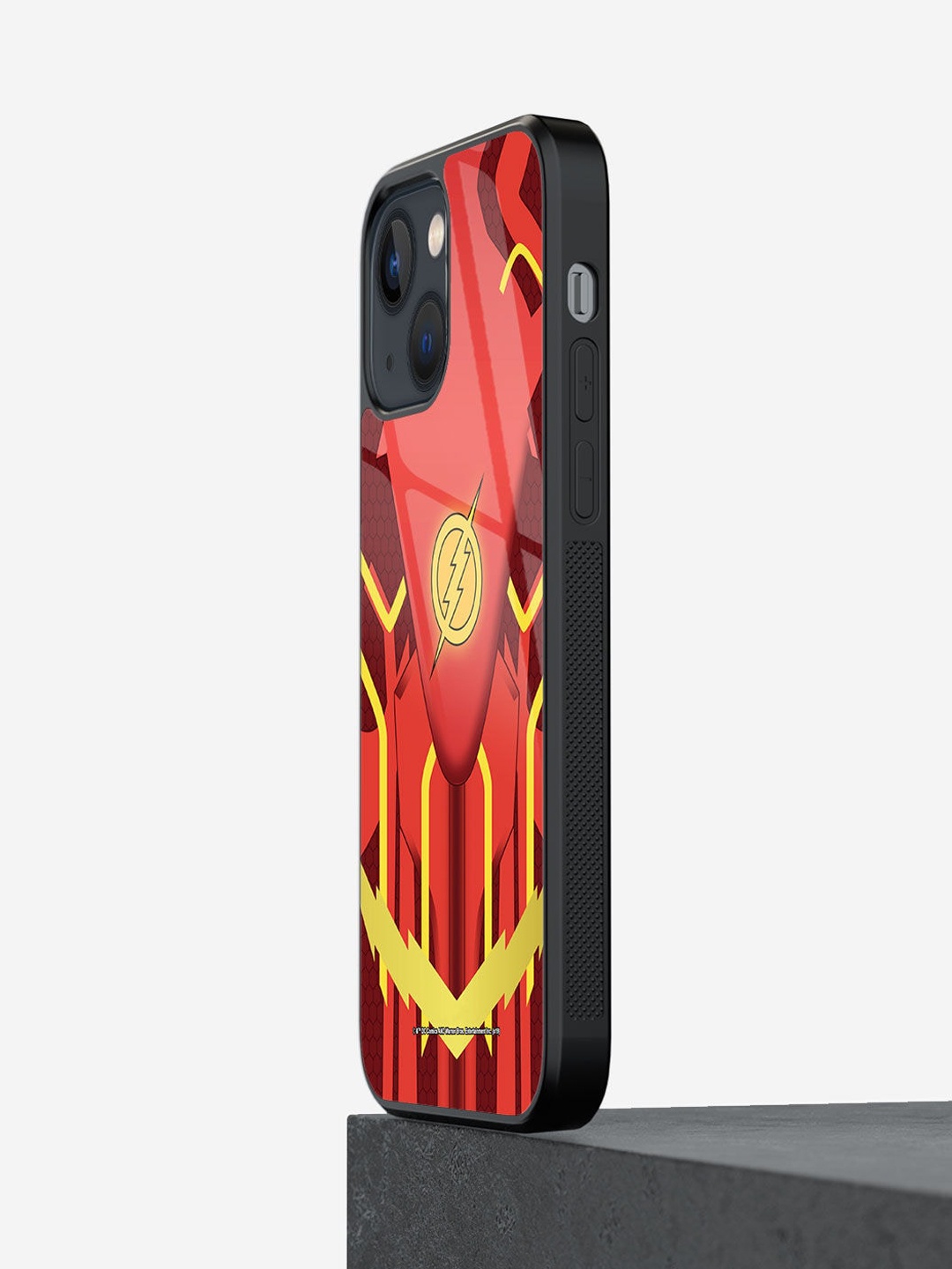 

macmerise Suit up Flash Design Printed iPhone 13 Mini Phone Back Case, Red