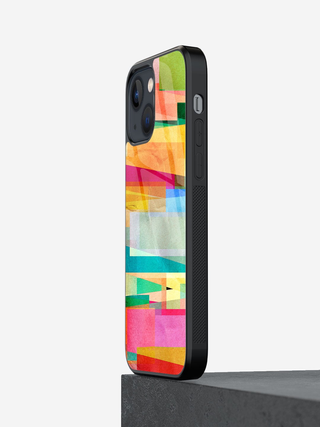 

macmerise Abstract Fusion iPhone 13 Mini Glass Back Case, Blue