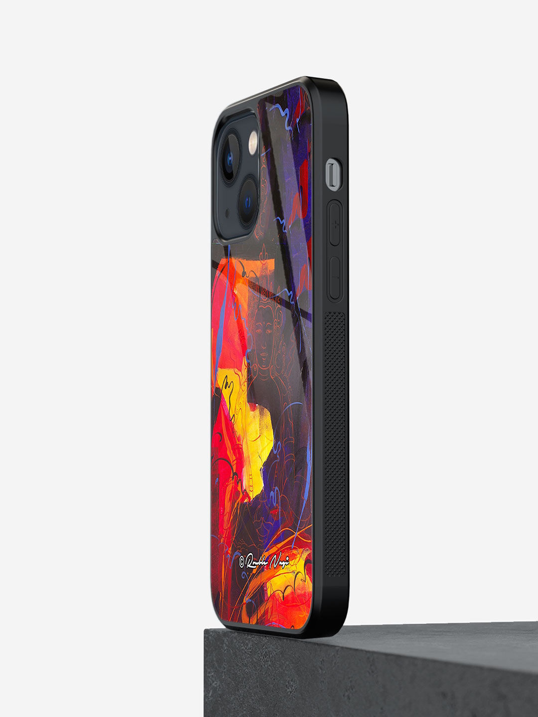 

macmerise Printed iPhone 13 Mini Phone Back Case, Brown