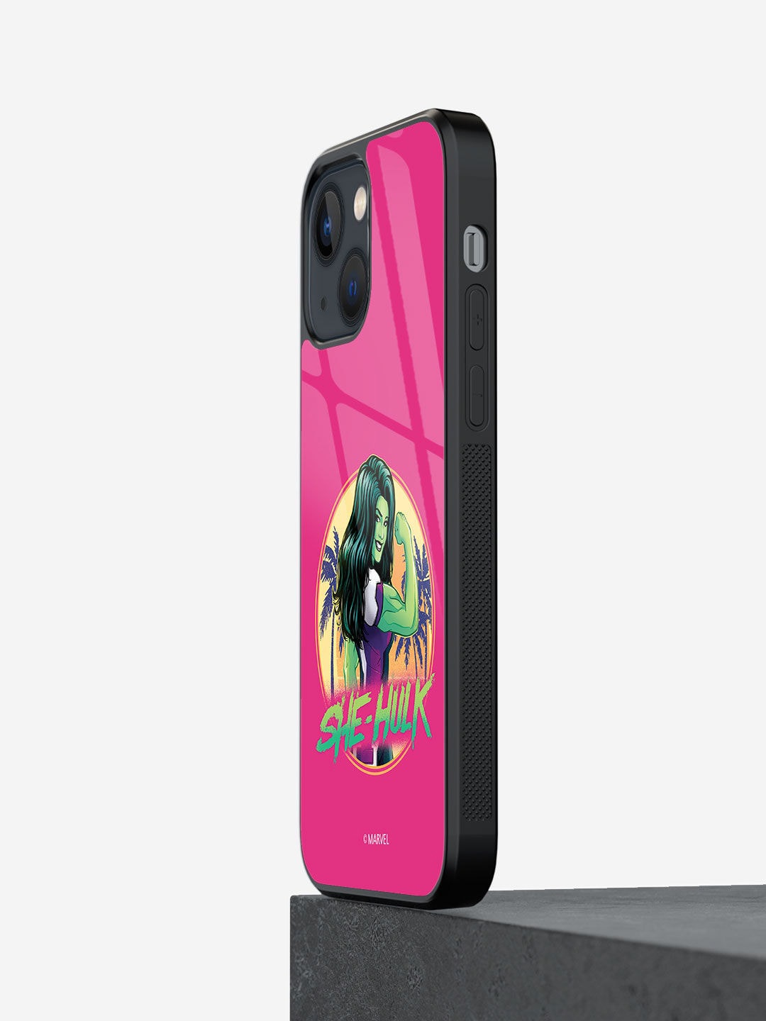 

macmerise She Hulk Printed iPhone 13 Mini Phone BackCase, Pink