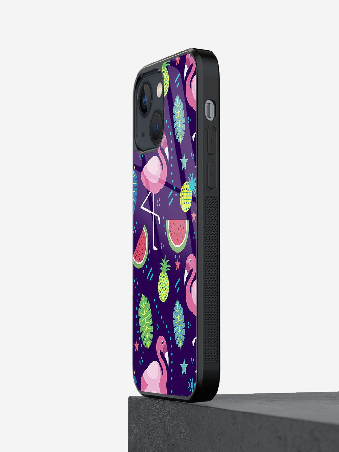 

macmerise Flamingo Design iPhone 13 Mini Back Case, Purple