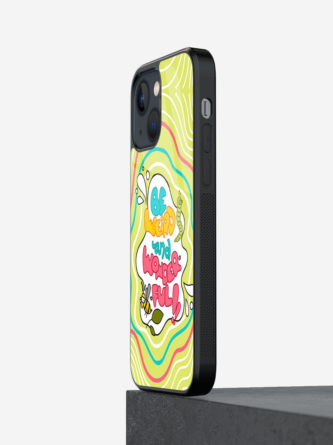

macmerise Typography Printed iPhone 13 Mini Phone Mobile Case, Lime green