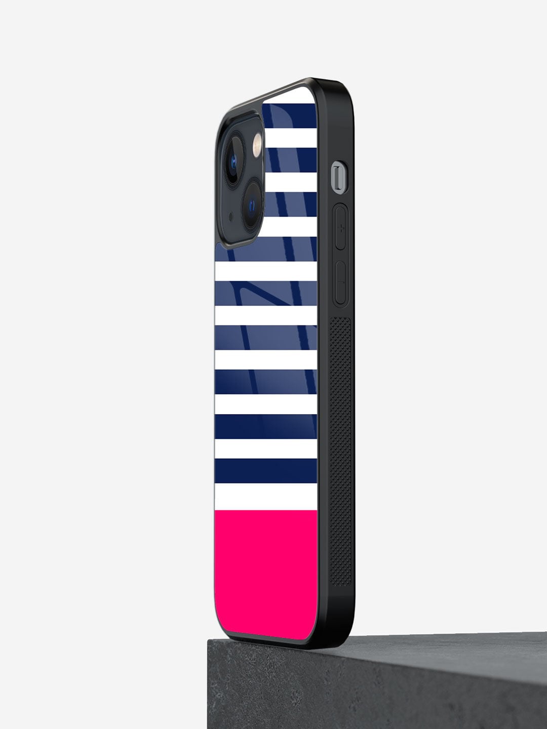

Macmerise Simply Striped Glass Case for iPhone 13 Mini, White
