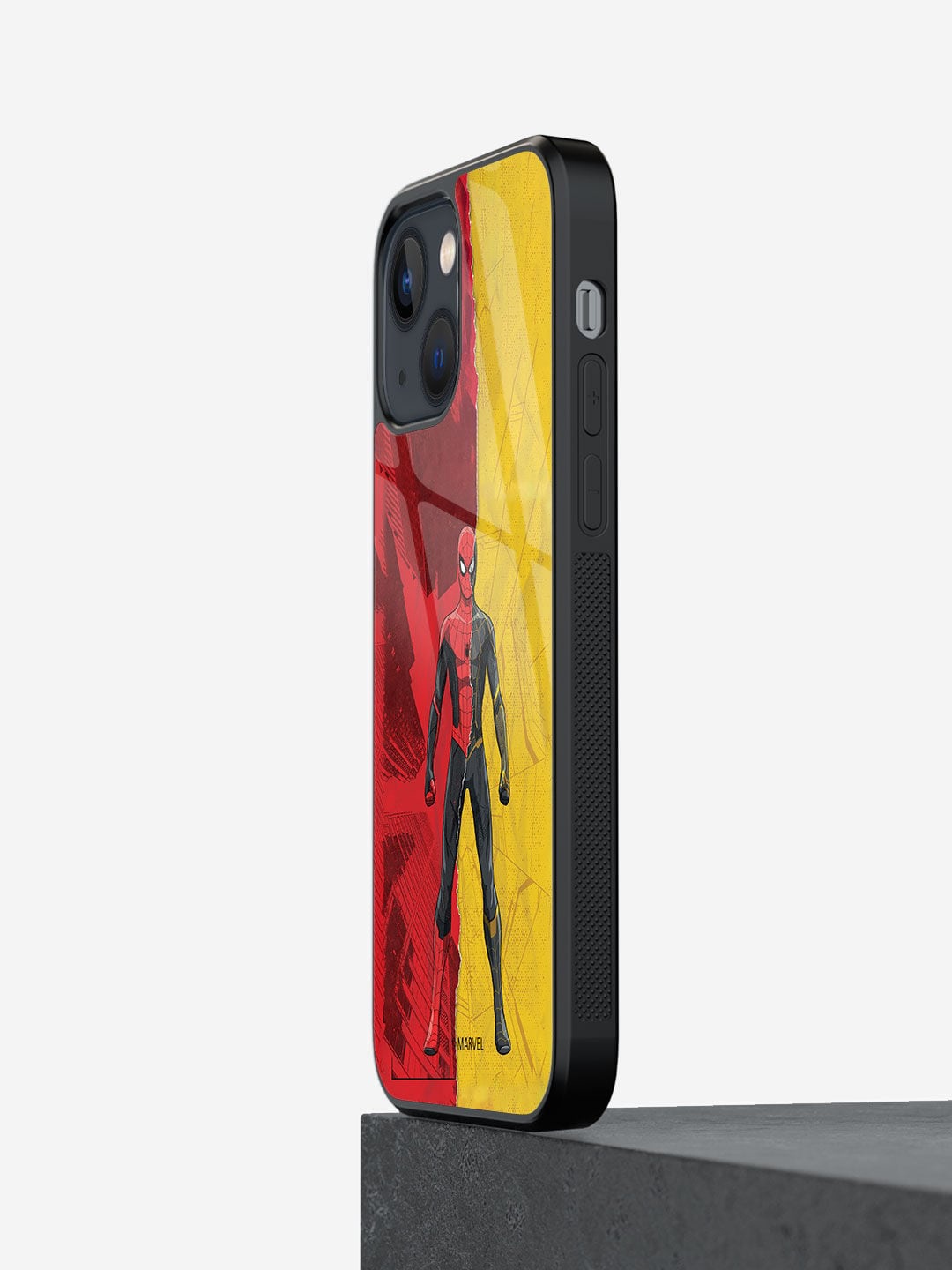 

macmerise Peter Design iPhone 13 Mini Glass Phone Back Case, Red