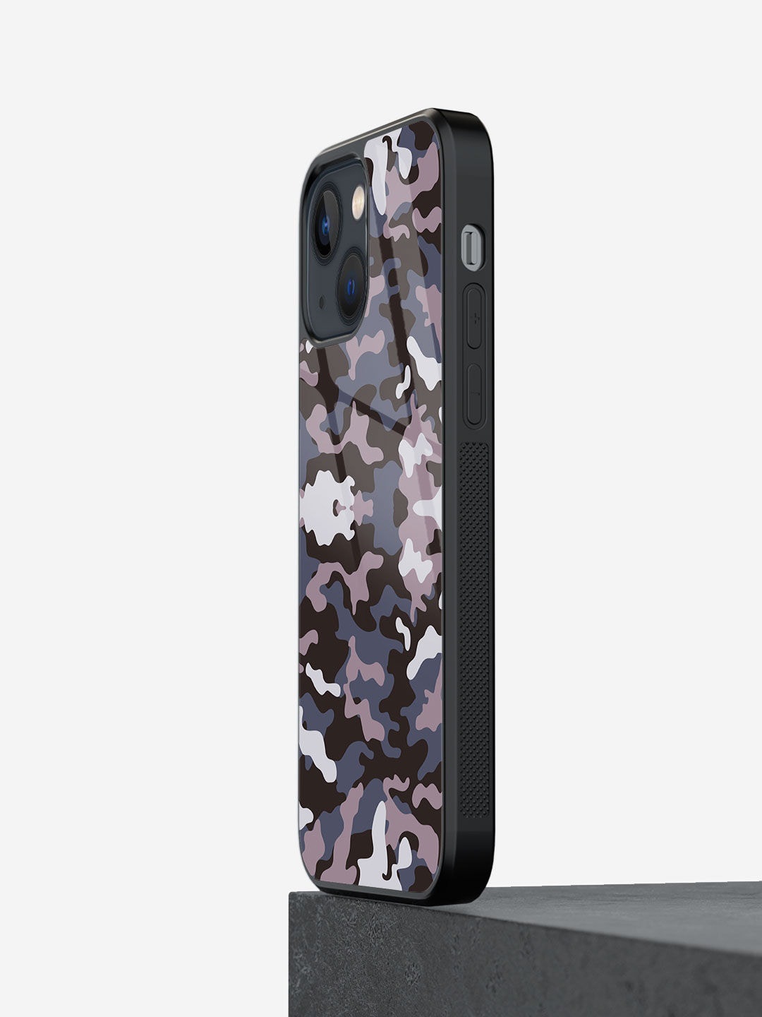 

macmerise Camo Army Maharaja iPhone 13 Mini Glass Phone Back Case, Brown