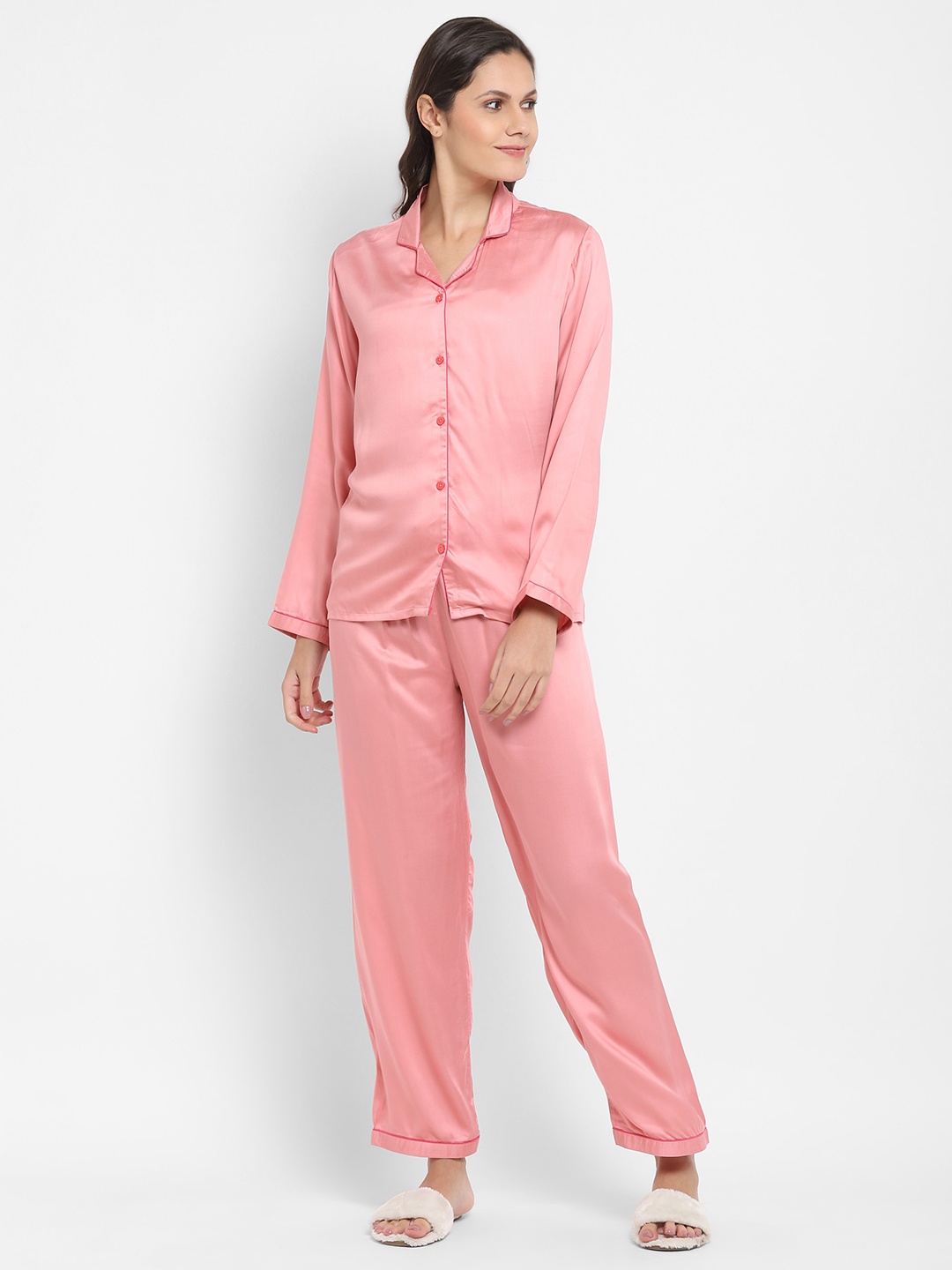 

shopbloom Satin Night suit, Pink