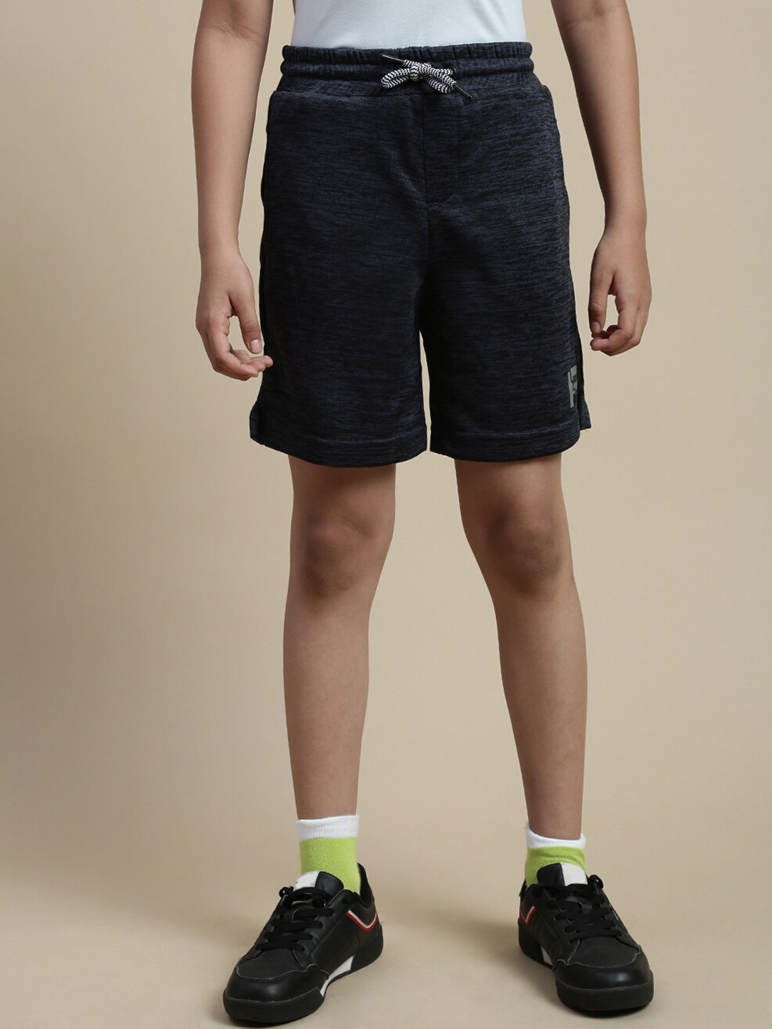 

PIPIN Boys Mid-Rise Sports Shorts, Navy blue