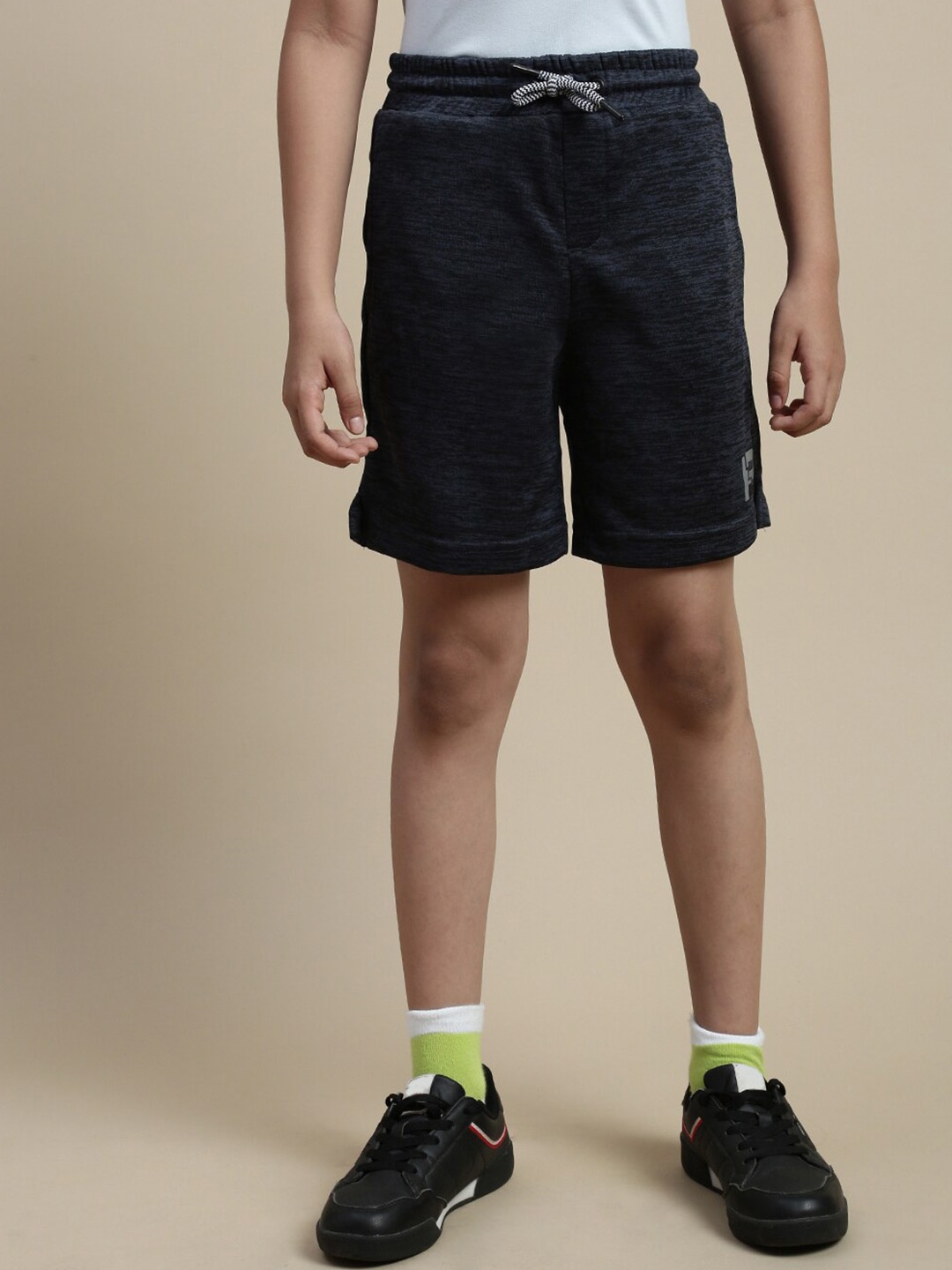 

PIPIN Boys Mid-Rise Sports Shorts, Navy blue