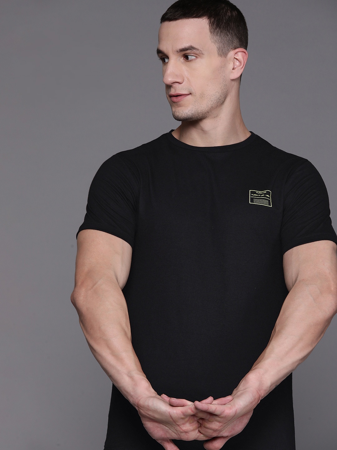 

HRX by Hrithik Roshan Men Rapid-Dry Training T-shirt, Black