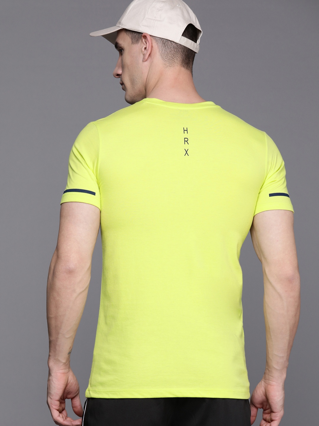 

HRX by Hrithik Roshan Rapid-Dry Training T-shirt, Lime green