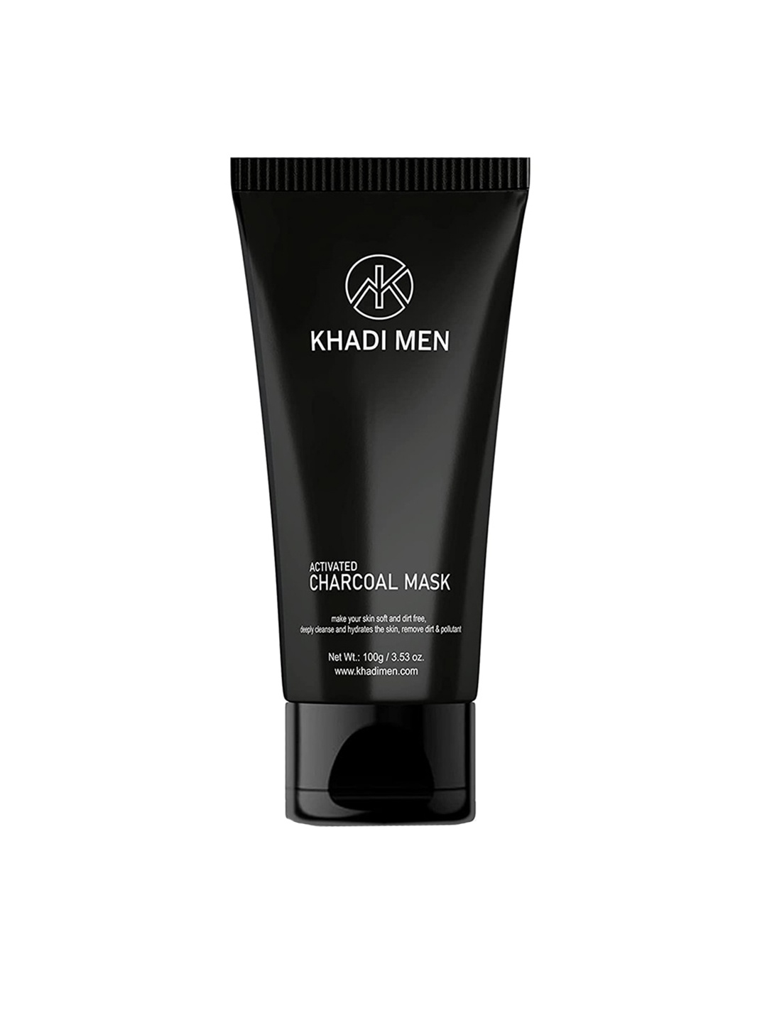 

Khadi Men Activated Charcoal Face Mask to Deeply Clean Skin - 100 g, Black