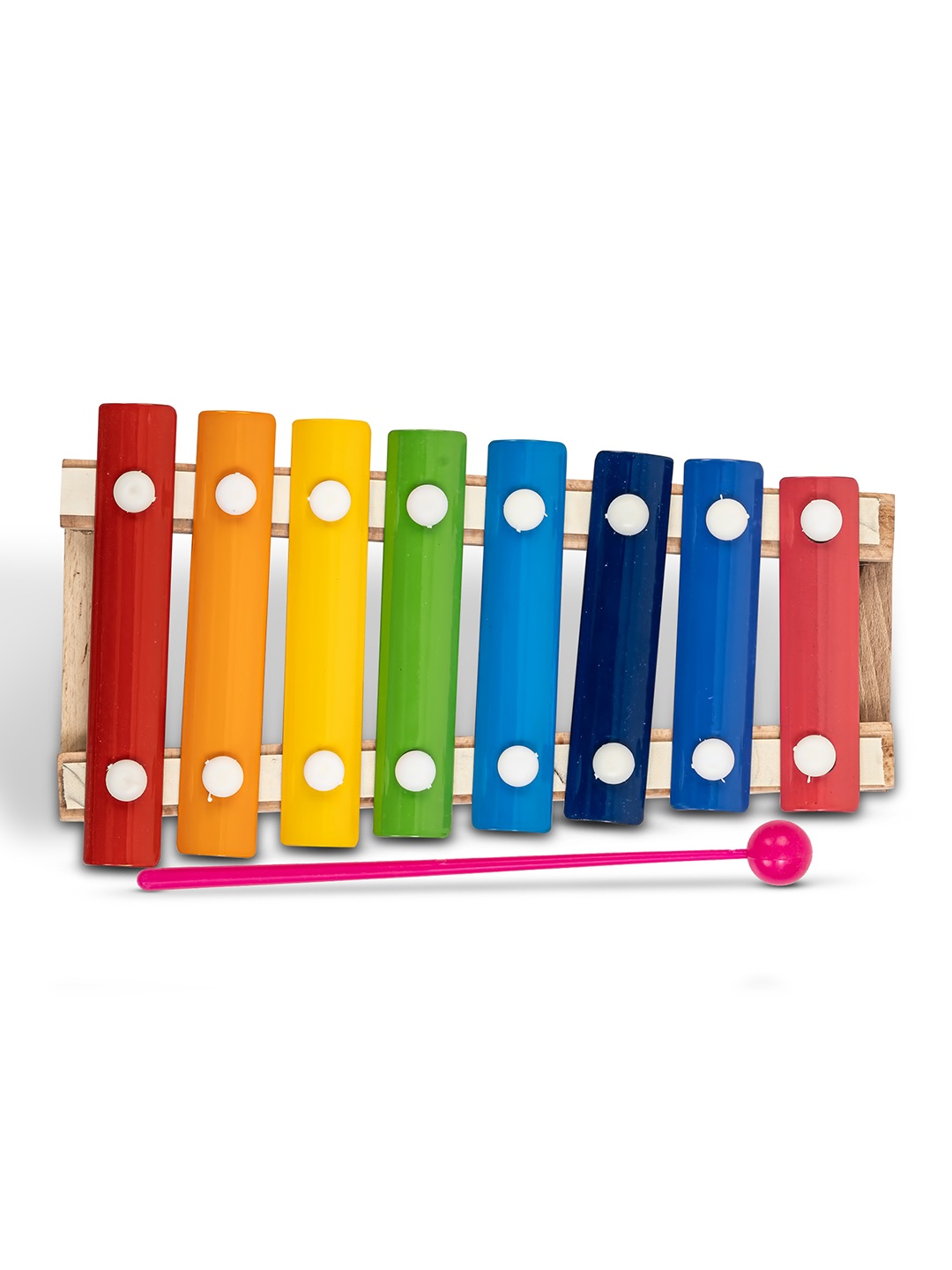 

BAYBEE Multicolor Wooden Xylophone Musical Toys with 8 Knots, Multi