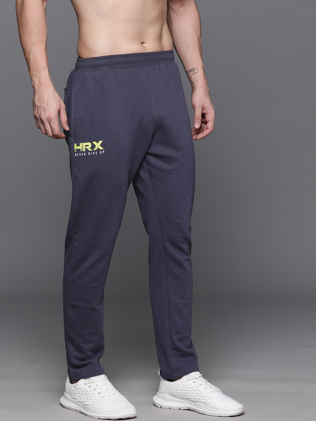 

HRX by Hrithik Roshan Men Rapid-Dry Training Track Pants, Grey
